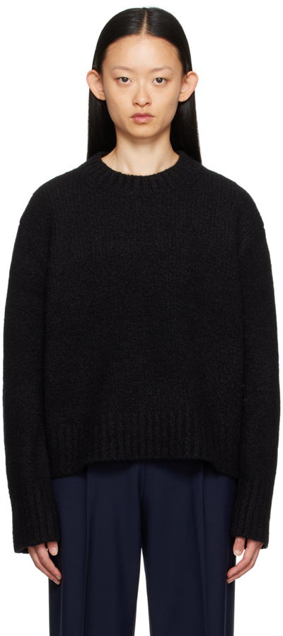 Helmut Lang Women's Merino Wool Textured Jumper In Black