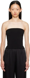 ESSE STUDIOS BLACK STRAIGHT NECK CAMISOLE