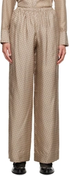 Esse Studios Beige Linka Lounge Pants In Crema Linka Print