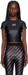 Versace Jeans Couture Black Piece Number T-shirt In E899 Black