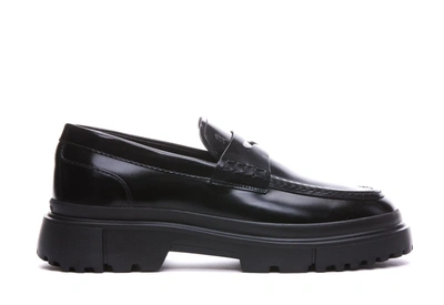 Hogan H619 Loafers In Black