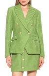 ALEXIA ADMOR ALEXIA ADMOR DOUBLE BREASTED TWEED JACKET