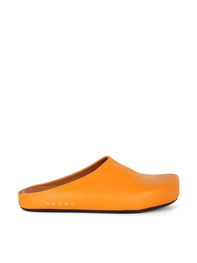 Marni Fussbett Sabot In Orange