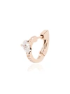 Repossi 18kt Rose Gold Harvest Diamond Huggie Earring In Pink Gold