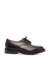 Tricker's Brogues With Round Toe And Brogue Detailing In Brown
