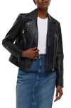 River Island Core Biker Jacket In Black