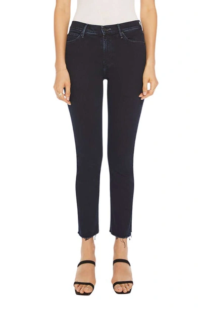 Mother The Dazzler Crop Fray Hem Skinny Jeans In Holding Hands