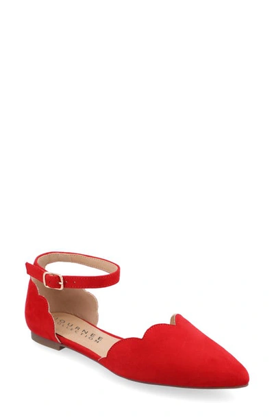 JOURNEE COLLECTION JOURNEE COLLECTION LANA ANKLE STRAP FLAT