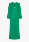 VALENTINO CADY COUTURE KAFTAN DRESS WITH V DETAIL