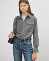 NILI LOTAN JEANETTE SILK SHIRT