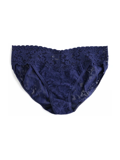 Hanky Panky Signature Lace V-kini In Blue