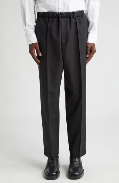 Jil Sander Black Creased Trousers