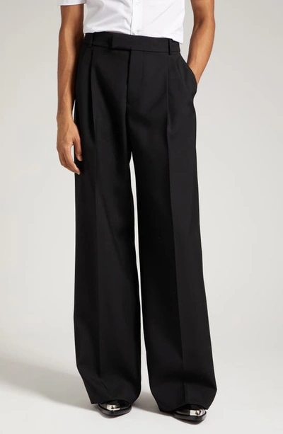 Alexander Mcqueen Wool Tailored Trousers In Black