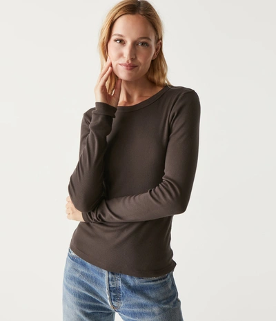 Michael Stars Zola Ribbed Tee In Java