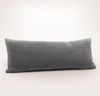 Boll & Branch Ribbed Knit Pillow Cover (lumbar) In Heathered Stone