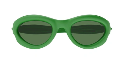 Bottega Veneta Bv1162s-002 - Matte Green Sunglasses In Nd
