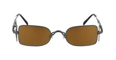 Matsuda 10611h - Matte Black / Brushed Gold Sunglasses In Nd