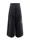 Palm Angels Monogram Nylon Parachute Pants In Black