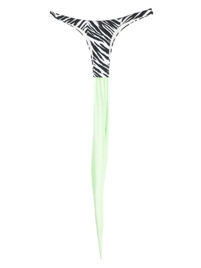 Reina Olga Swimwear In Neon Green &amp; Zebra