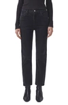 Agolde Riley High Waist Straight Leg Jeans In Panoramic