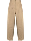 Maison Margiela X Pendleton Yoke-checked Trousers In Nude &amp; Neutrals