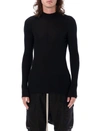 Rick Owens Fisherman-knit Virgin-wool Jumper In Black