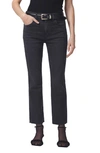 CITIZENS OF HUMANITY ISOLA RAW HEM CROP SLIM STRAIGHT LEG JEANS