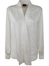 Giorgio Armani Double Satin Shirt In White