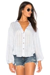 FREE PEOPLE HEADED TO THE HIGHLANDS BUTTON UP,OB639566