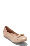 Cole Haan Tova Bow Ballet Flat In Brush Leather