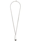 ALEXANDER MCQUEEN PAPER CLIP PENDANT NECKLACE,475543I11WY12141745