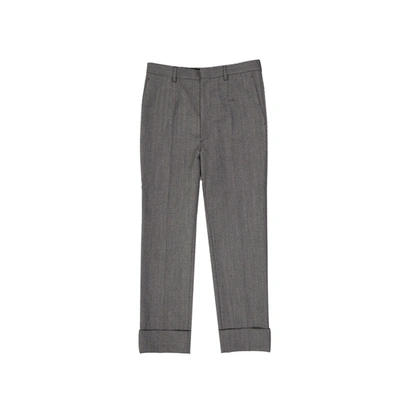 Prada Wool Pants In Gray