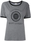 SAINT LAURENT Universite Saint Laurent logo T-shirt,480274YB2IR