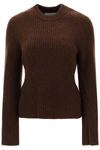 LOULOU STUDIO LOULOU STUDIO 'KOTA' CASHMERE SWEATER WITH BELL SLEEVES