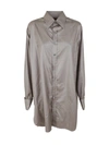 Maison Margiela Snakeskin Effect Oversized Shirt In Grey