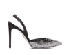 René Caovilla 80 Crystal-embellished Pointed Pumps In Black