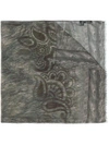 ETRO ETRO ANIMAL PRINT SCARF - GREY,11777403812146370