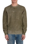 GOLDEN GOOSE JOURNEY DISTRESSED COTTON SWEATSHIRT