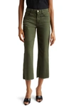 L AGENCE WANDA HIGH WAIST CROP WIDE LEG PANTS