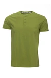 X-ray Short Sleeve Henley In Moss