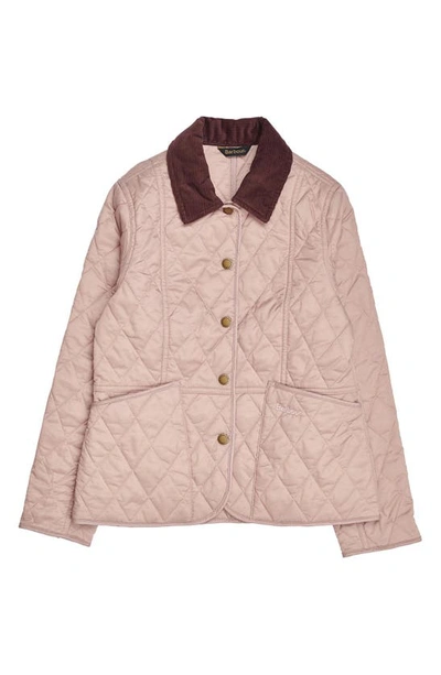 Barbour Liddesdale Quilted Shell Jacket 6-15 Years In Gardenia/gardenia
