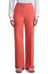 Lafayette 148 Barrow Straight-leg Wool-silk Pants In Multi