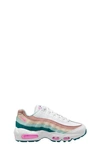Nike Air Max 95 Recraft Gs Sneaker In White/ Pink/ Geode Teal/ Jade