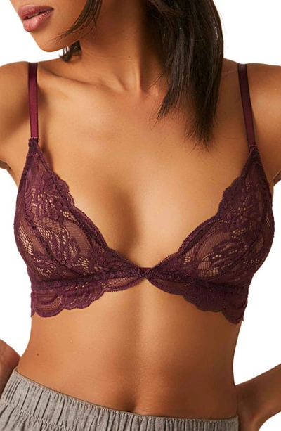 Free People Last Dance Bralette In Precious Wine