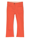 Stella Mccartney Logo-patch Straight-leg Jeans In Orange
