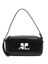 Courrèges Reedition Leather Camera Bag In Black