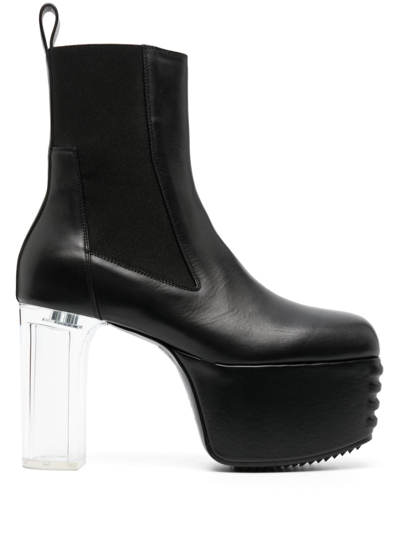 Rick Owens Minimal Grill Platforms Shoes In Black