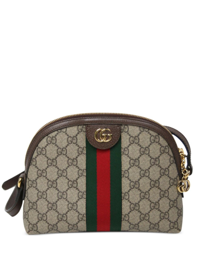 Pre-owned Gucci Ophidia Gg Shoulder Bag In Brown