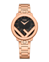 Fendi 36mm Iprg Blk Dial Rsg Bra