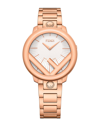 Fendi 36mm Iprg Slv Dial Iprg Bra